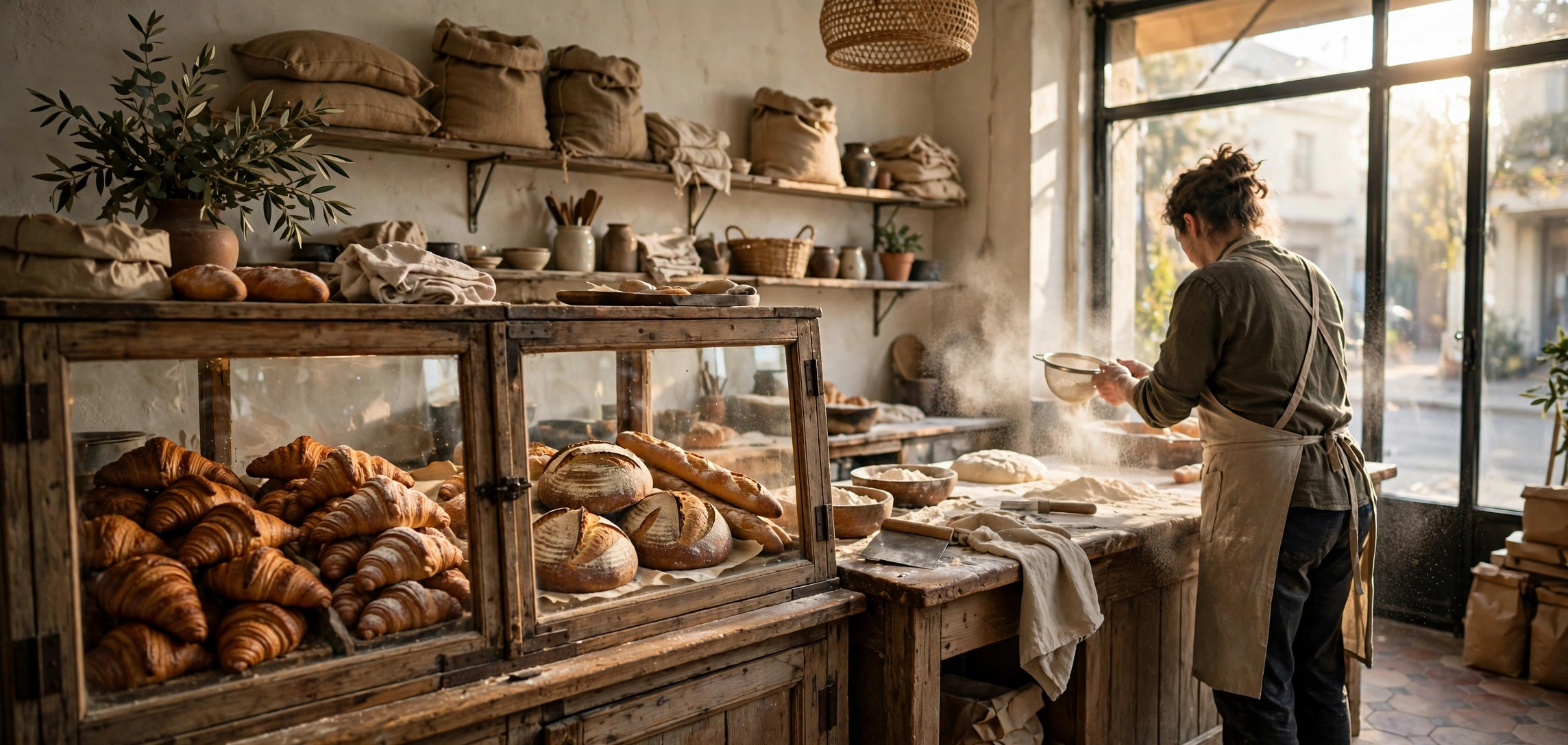 Small bakery owner reviewing what is a good profit margin for a small bakery
