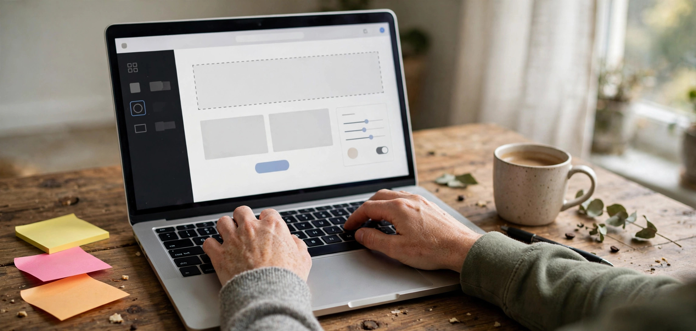 founder learning how to build a minimum viable product without coding on a laptop