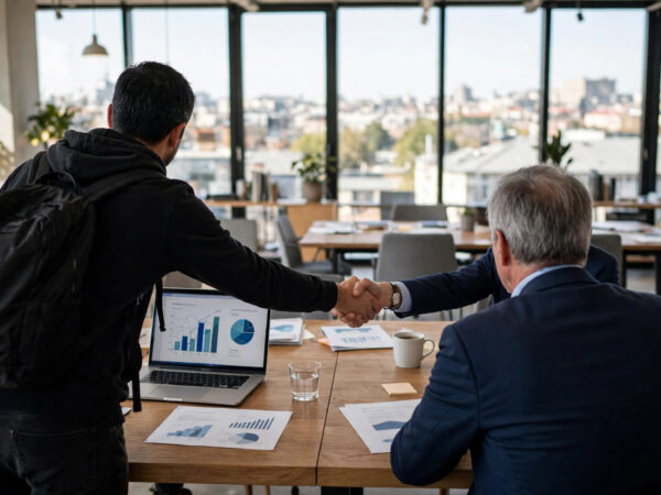 Founder learning how to pitch to angel investors first meeting tips in action