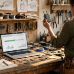 entrepreneur preparing a successful crowdfunding campaign for a product