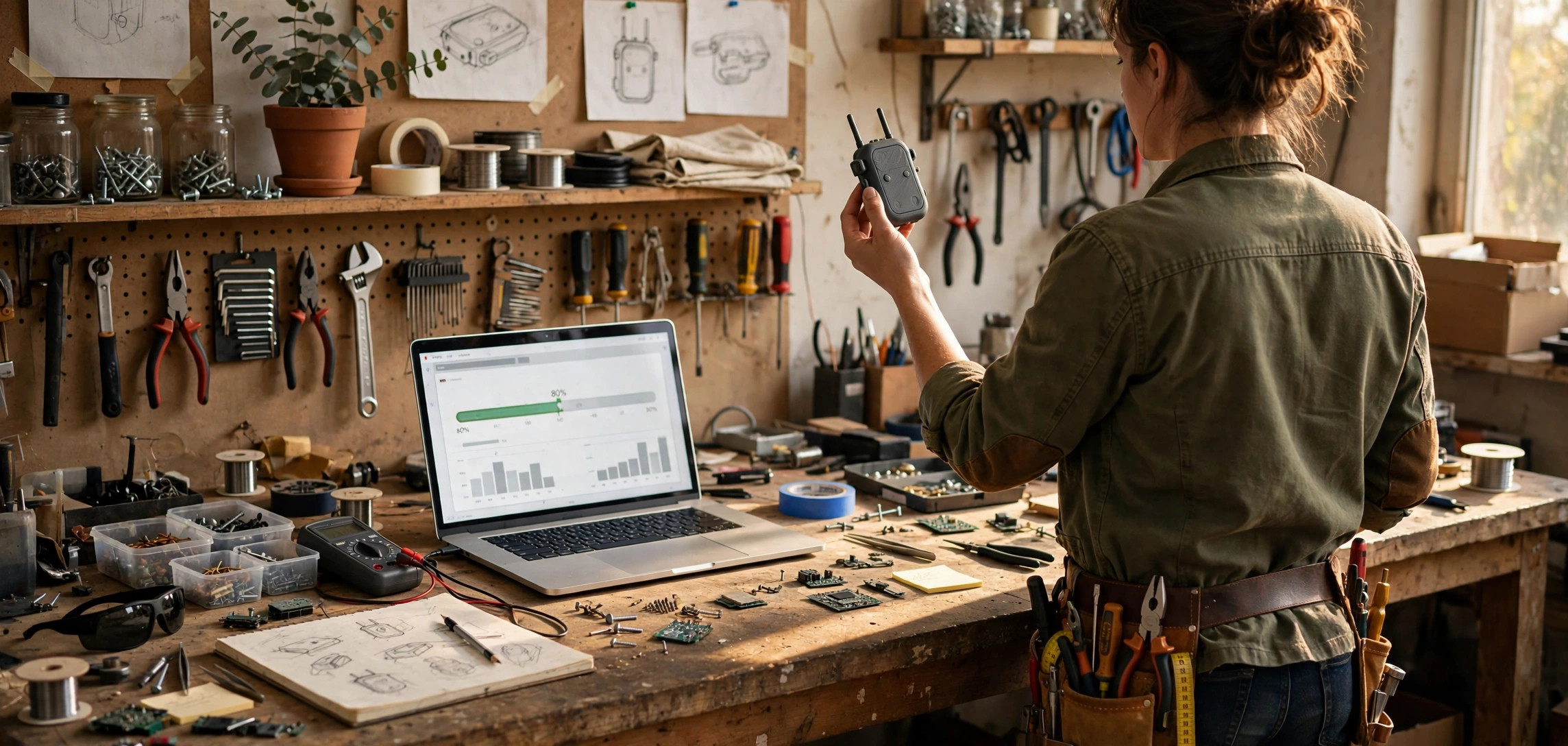 entrepreneur preparing a successful crowdfunding campaign for a product